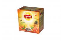 Lipton - Tea Tropical Fruit Herbata czarna aromatyzowana - owoce tropikalne 36g - 20 torebek piramidek
